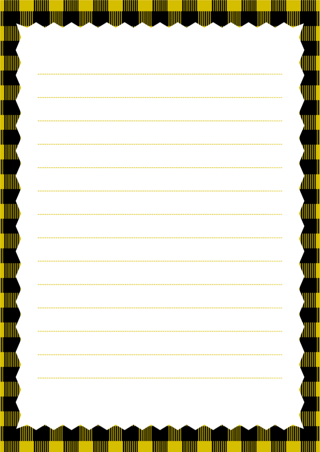 체크 배경 편지지