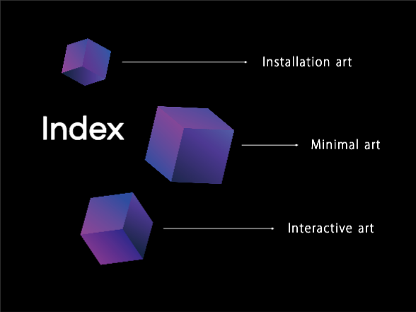 모던한 프레젠테이션 | 설치미술