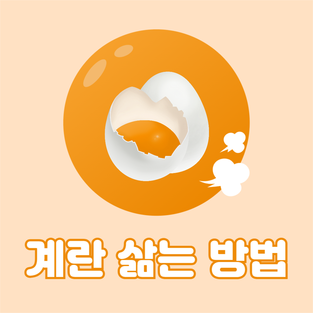 계란 삶는 방법 카드뉴스
