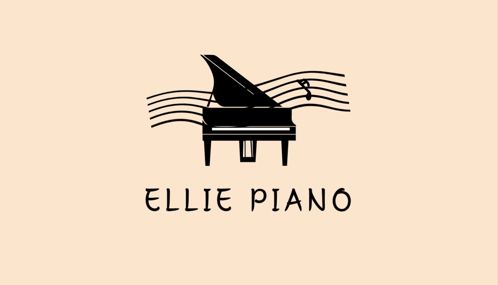 피아노 학원 명함