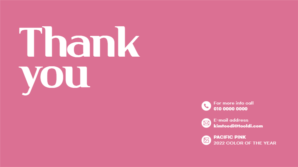 유니크한 퍼시픽 핑크