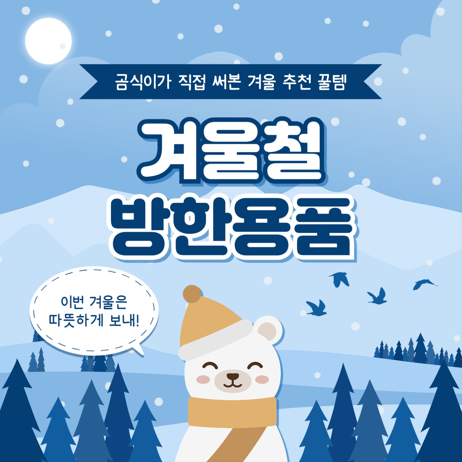 겨울철 방한용품 카드뉴스