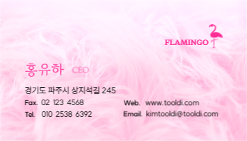FLAMINGO 명함