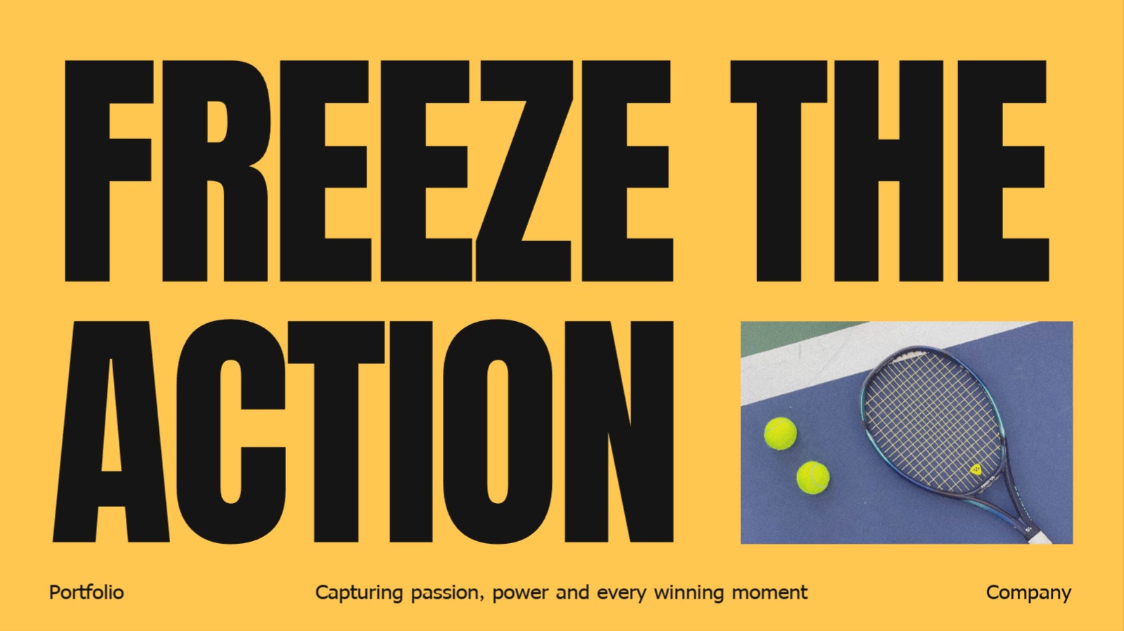 텍스트를 강조한 트렌디한 ppt