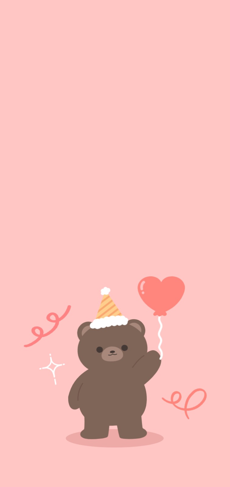 귀여운 곰 캐릭터 배경화면