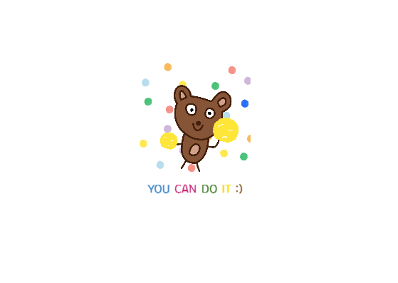 You can do it!