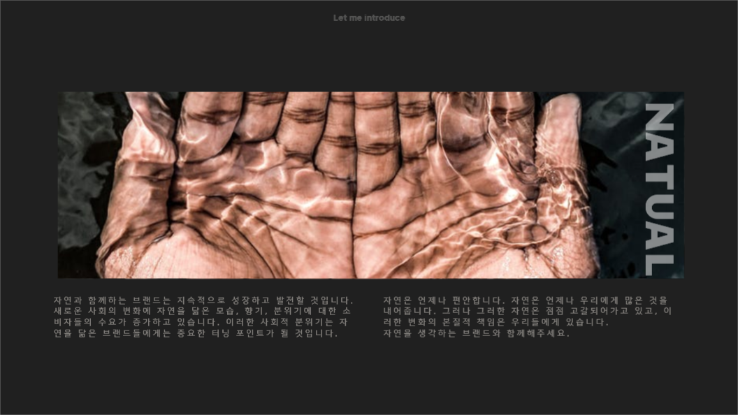 스킨 케어 브랜드 소개서_더 네츄럴