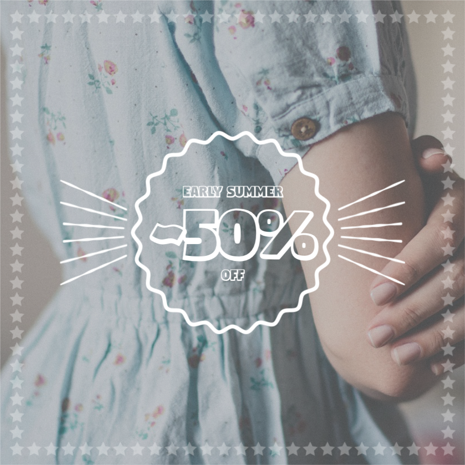얼리 서머 할인 행사 홍보 인스타그램