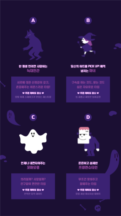 오싹오싹 저세상 나의 연애유형은?