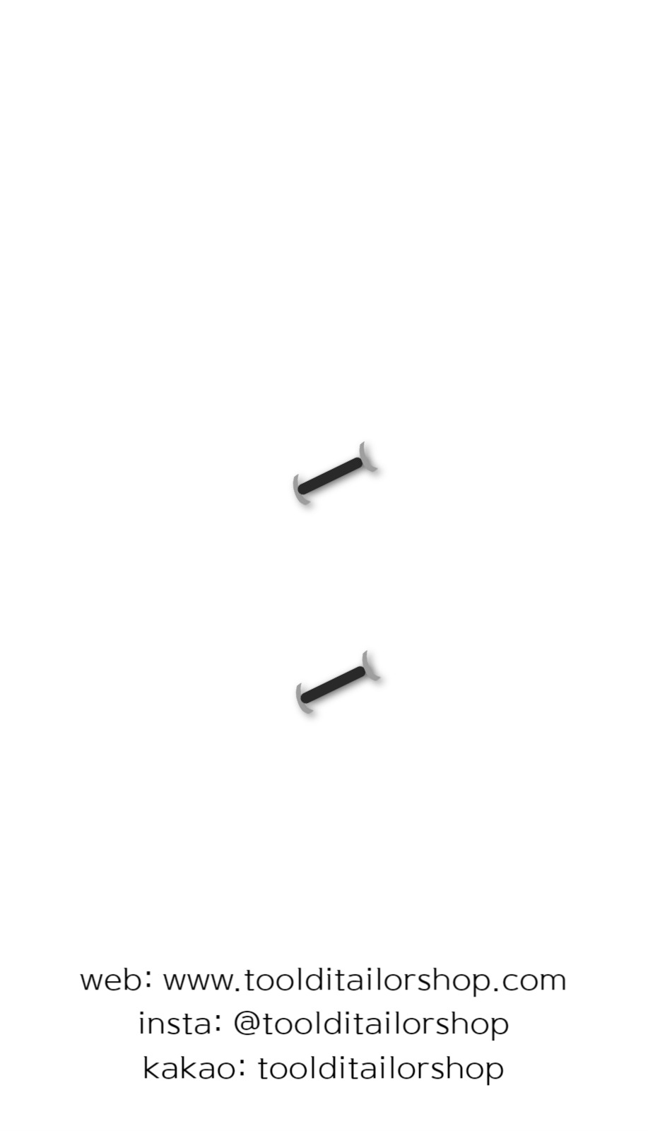 테일러샵 세로 명함