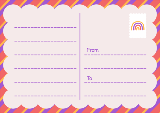 매일 너만의 무지개를 만들어봐 엽서