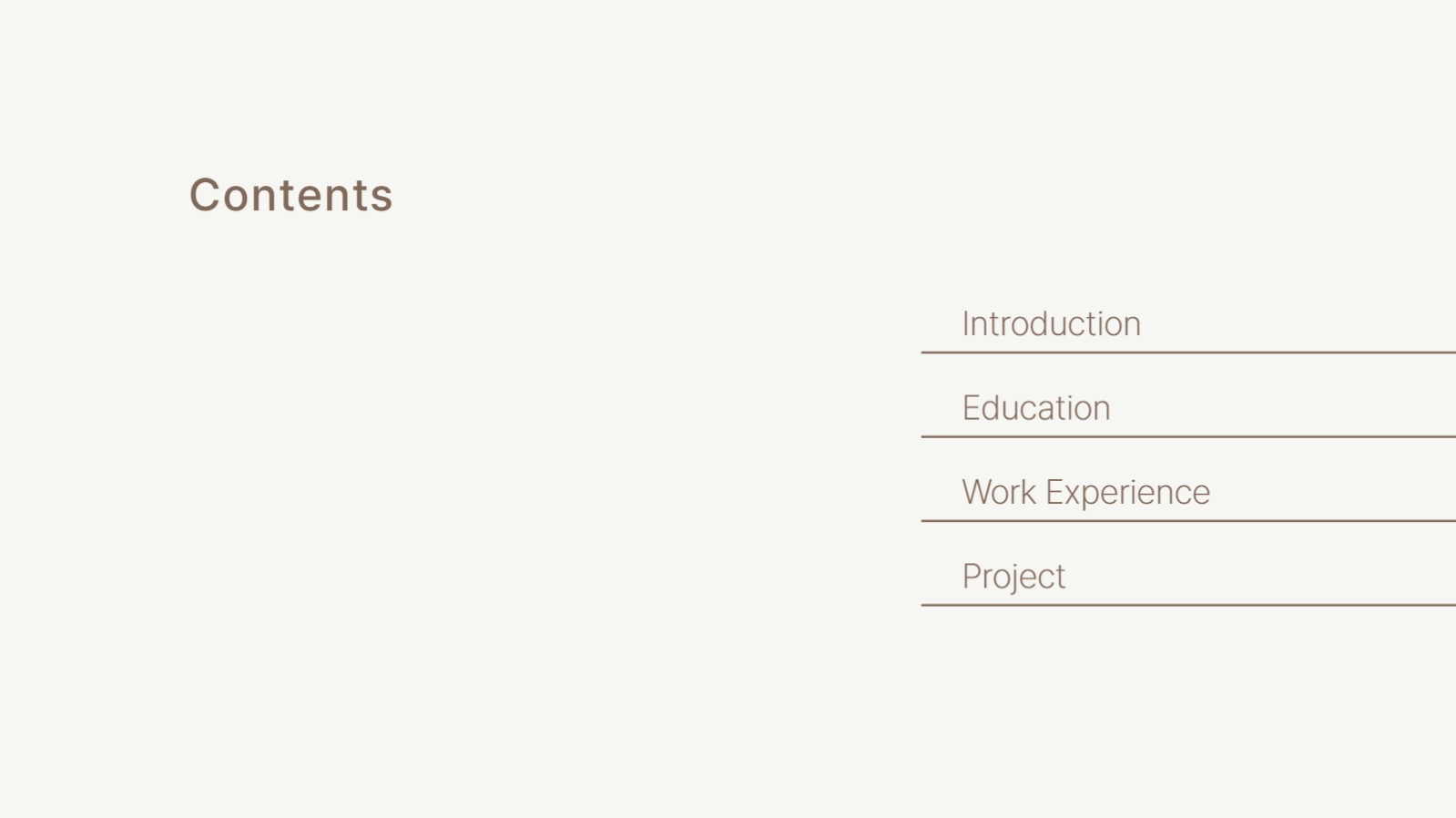 심플한 마케터 자기소개 포트폴리오