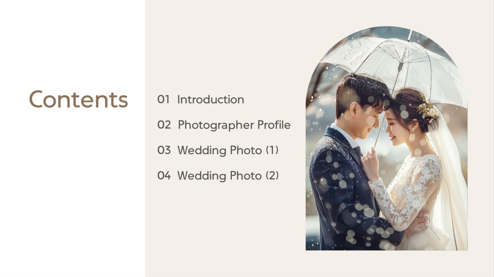 웨딩 스튜디오 소개 PPT