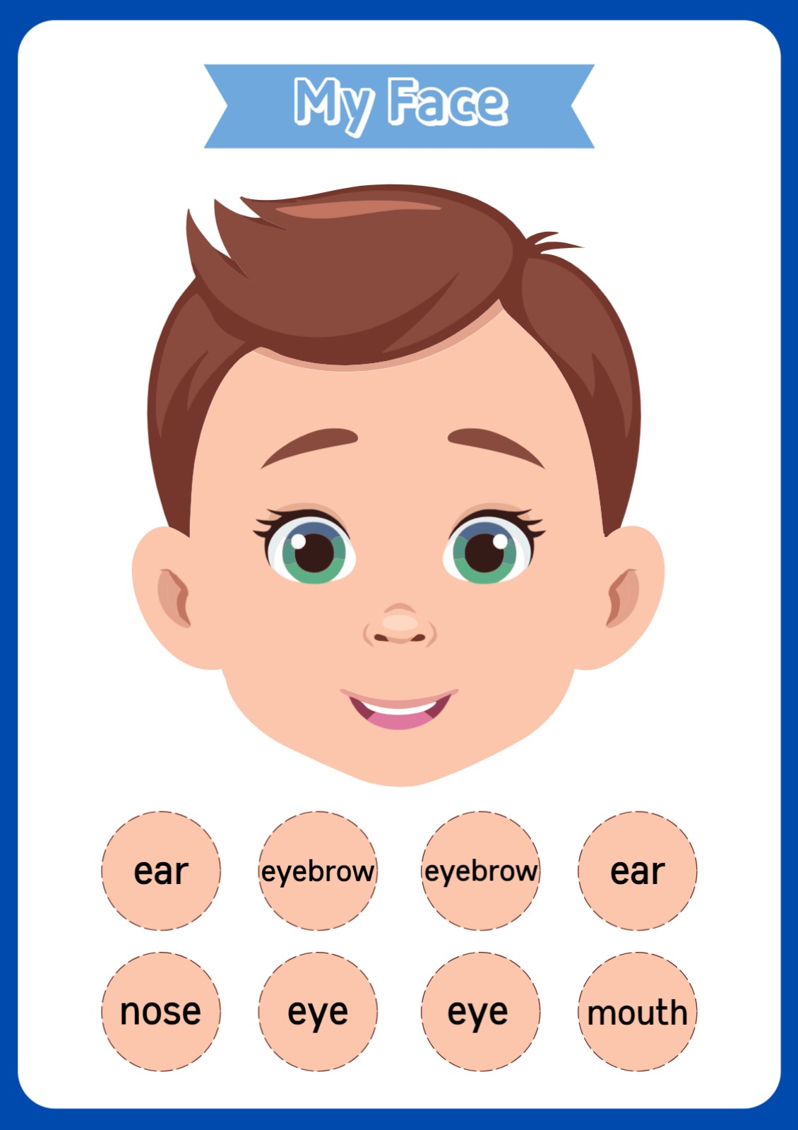 나의 얼굴 파트 알아보기