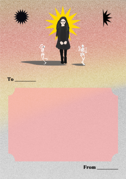 스켈레톤소녀 편지지