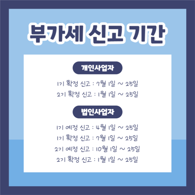 부가세 신고 (카드뉴스)