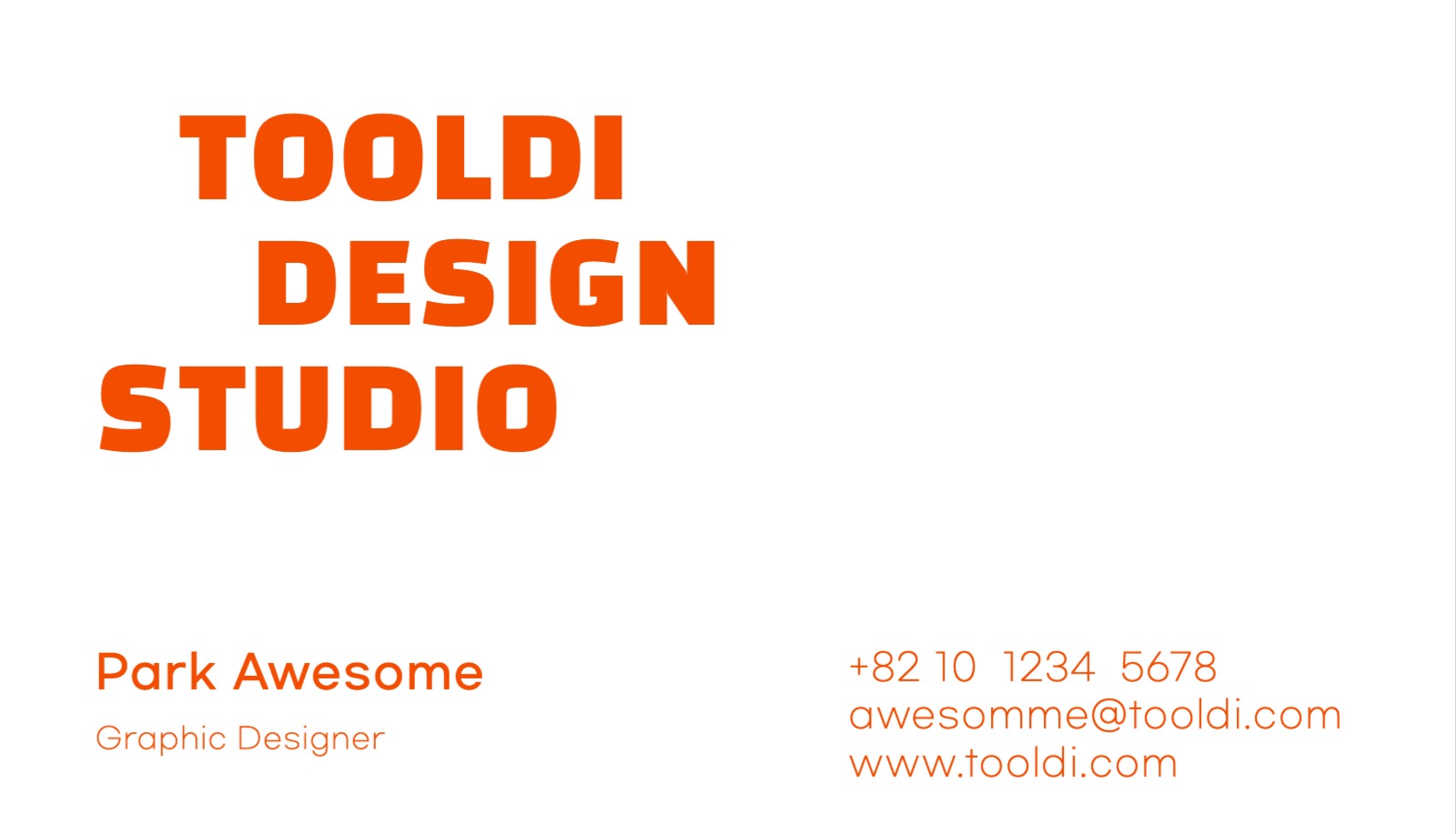 그래픽 디자이너 명함