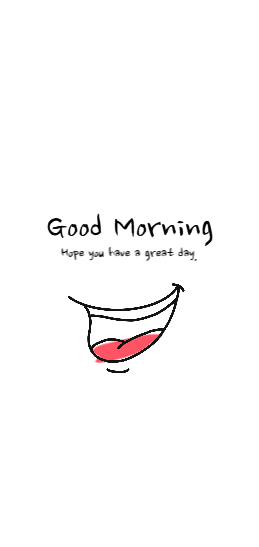 좋은 아침 배경화면 (웃음)