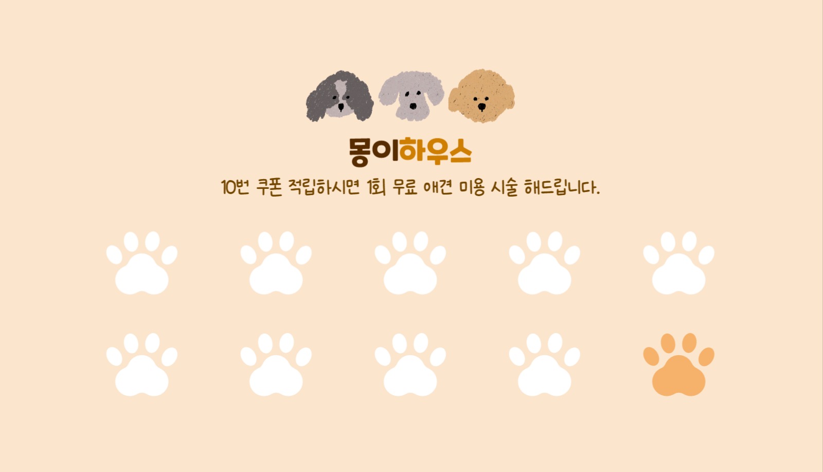 애견 동물 명함1