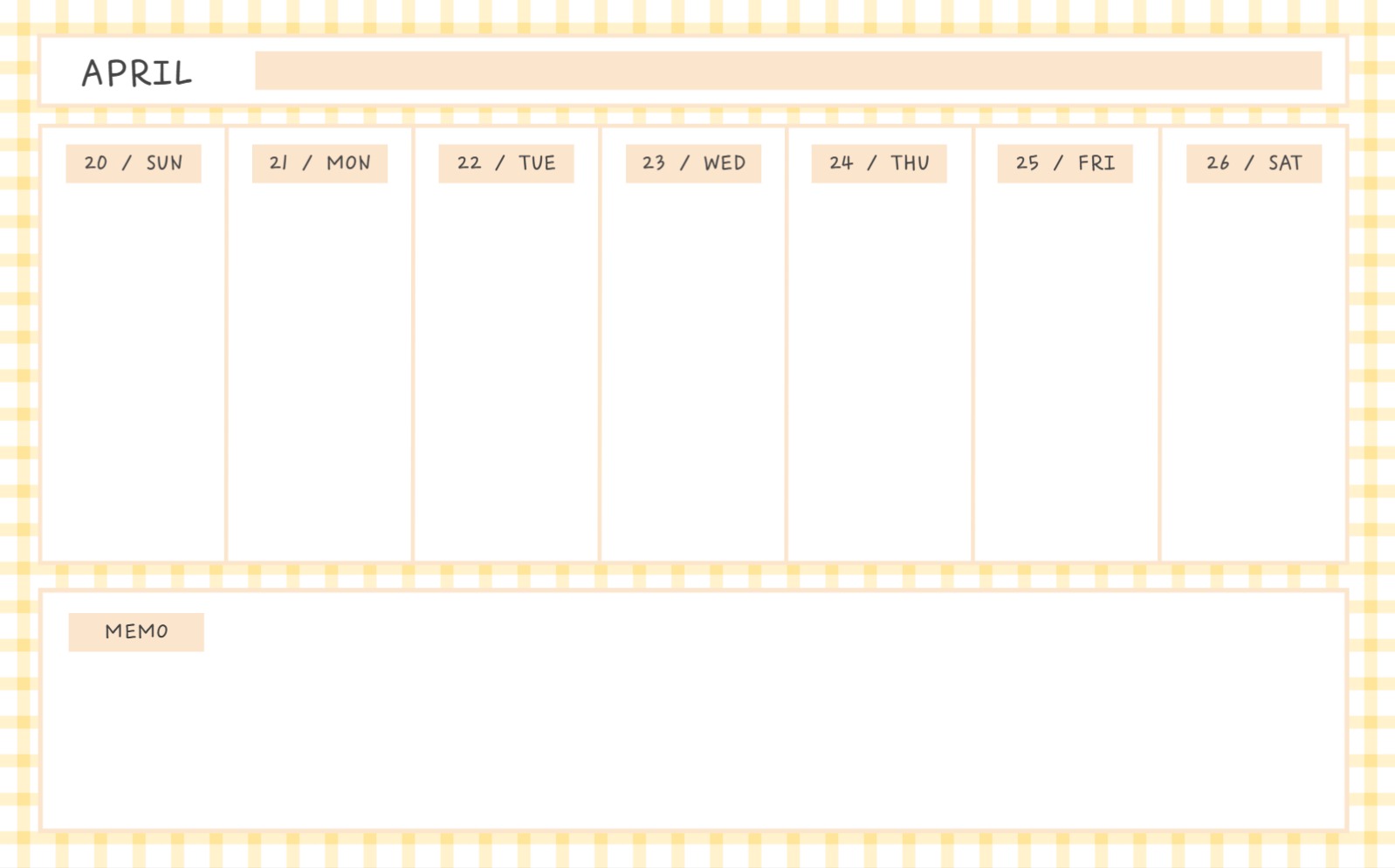 굿노트속지 위클리
