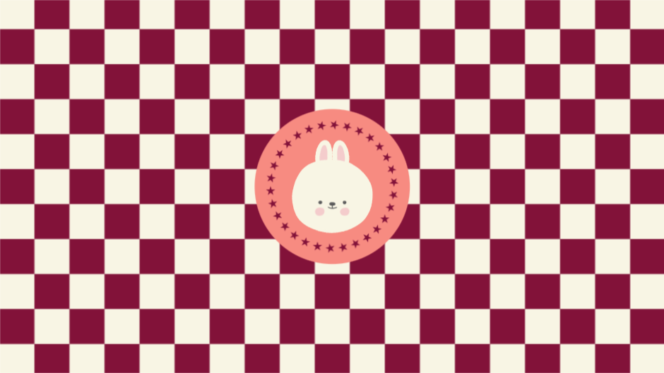 토끼 뱃지 배경화면 PC