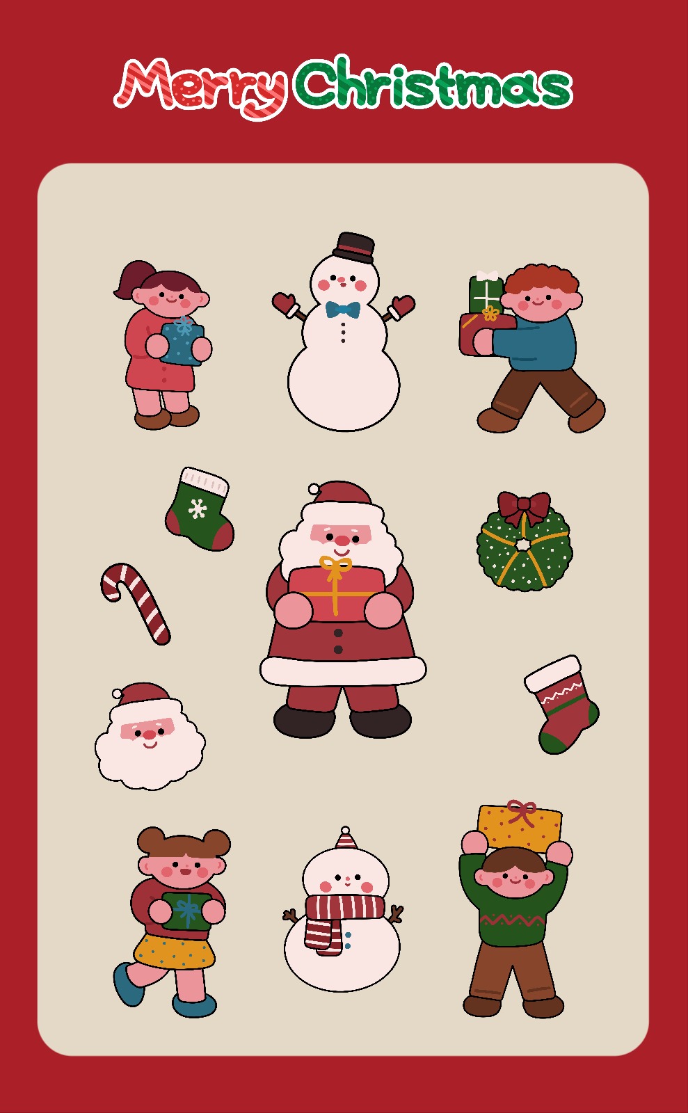 크리스마스 스티커