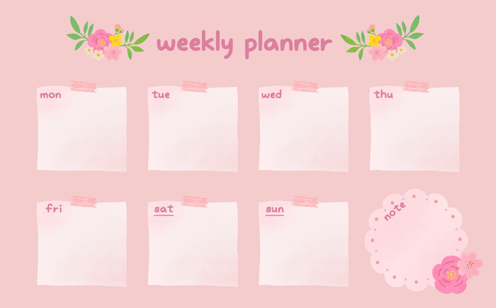 봄꽃 축제 굿노트