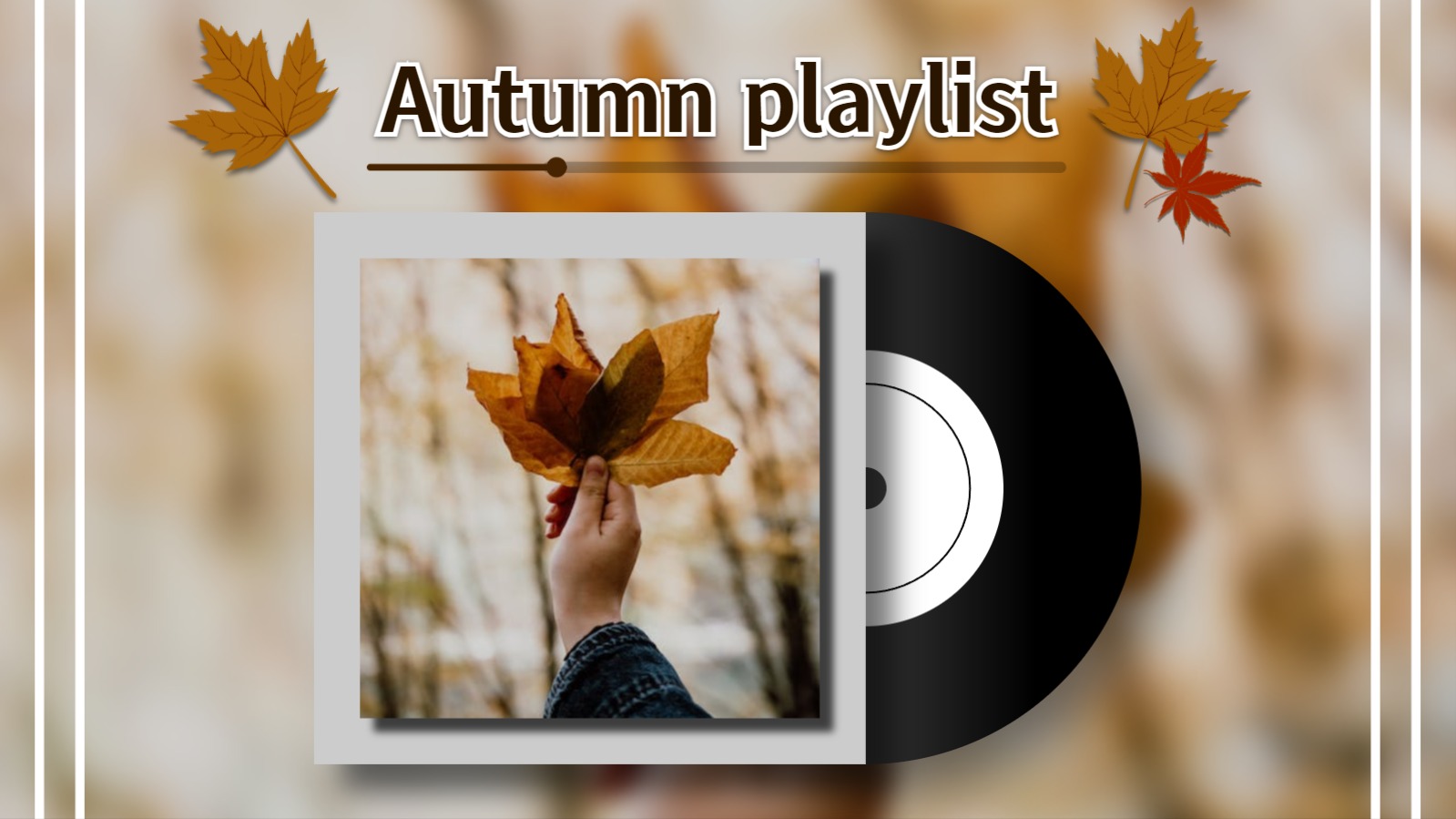 가을 플레이리스트 유튜브(썸네일)