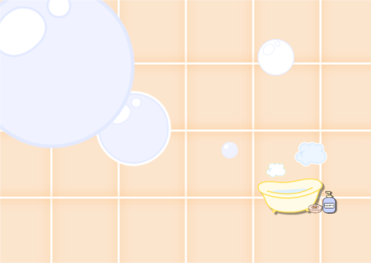 목욕은 즐거워 엽서