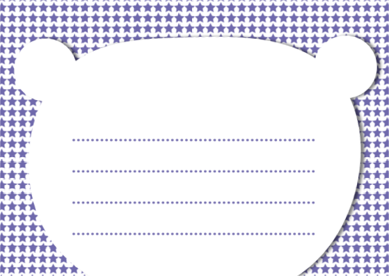 곰돌이 일러스트  카드 엽서