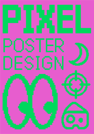 픽셀 포스터 디자인