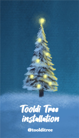 크리스마스트리 설치 명함