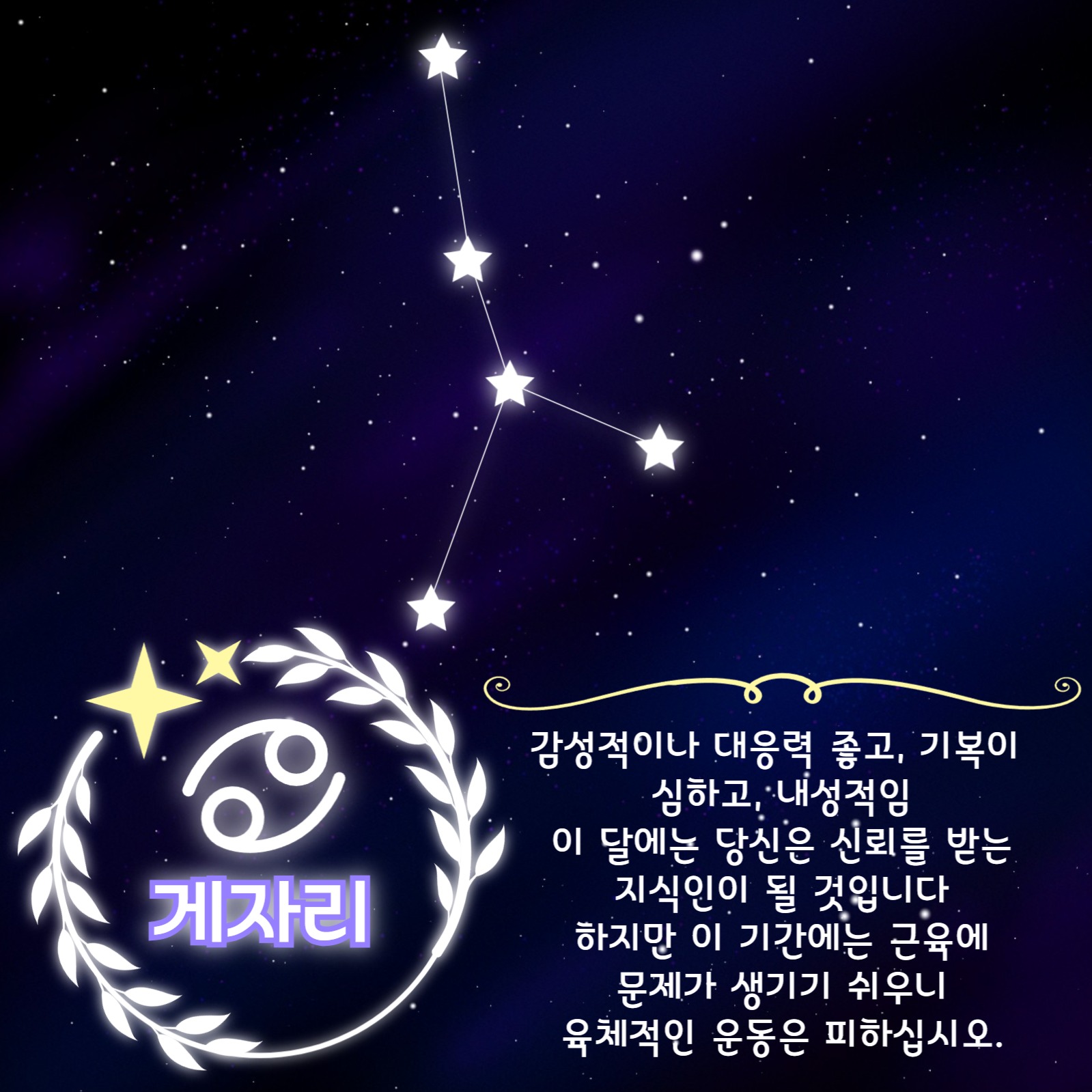 별자리운세 카드뉴스