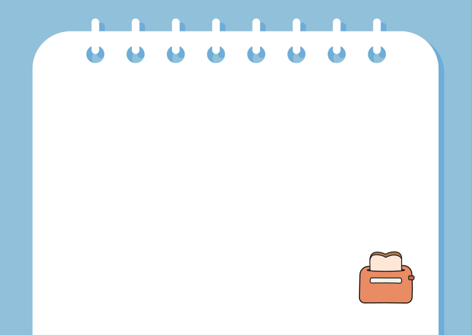 굿 모닝 토스트 카드엽서