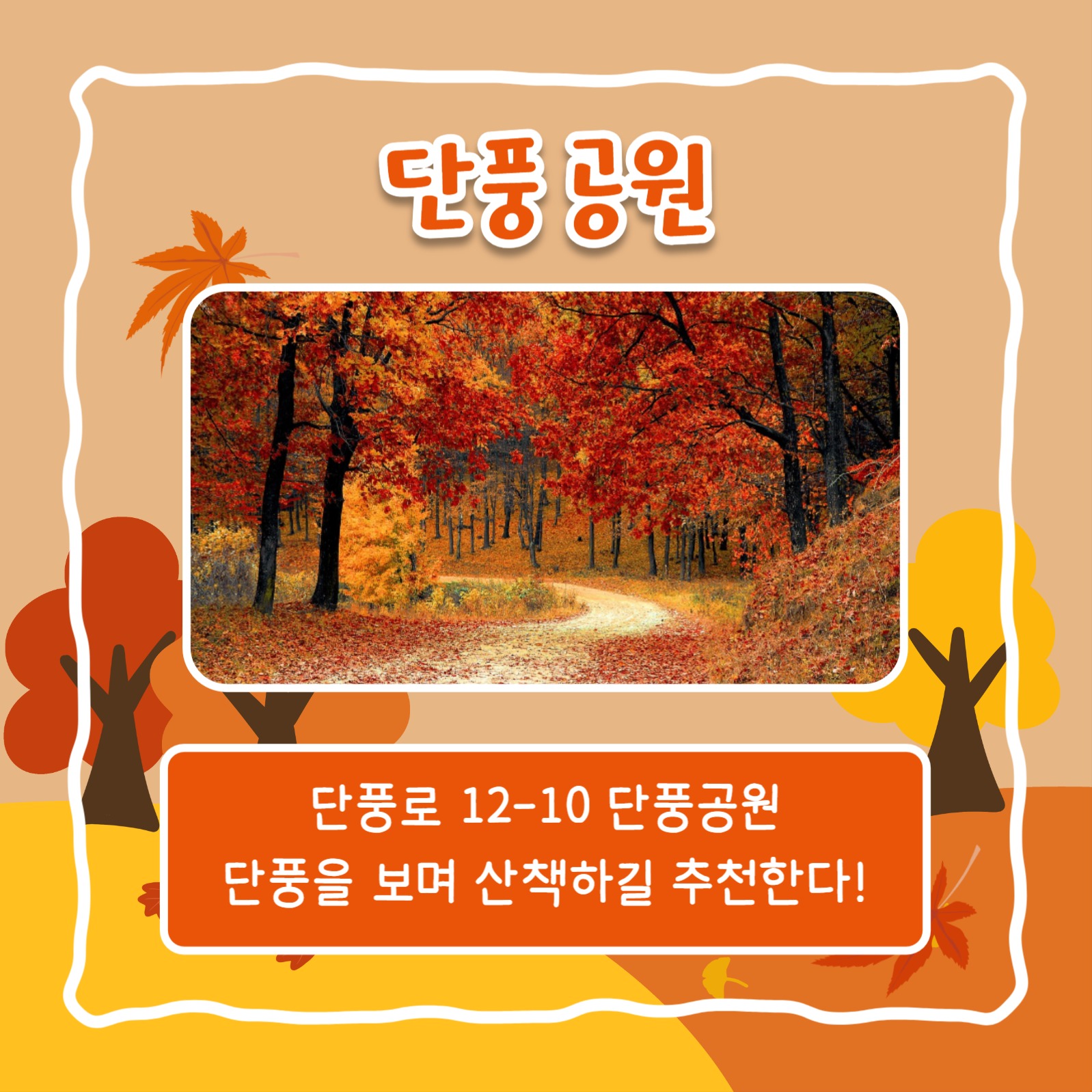 단풍 명소 추천 리스트 (카드뉴스)