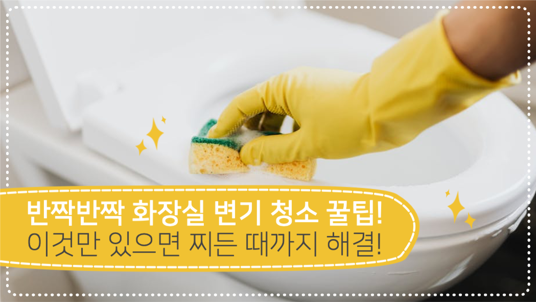 반짝반짝 화장실 변기 청소 꿀팁!
