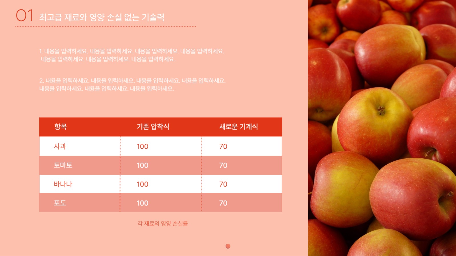 레드도트 과일 주스 보고서