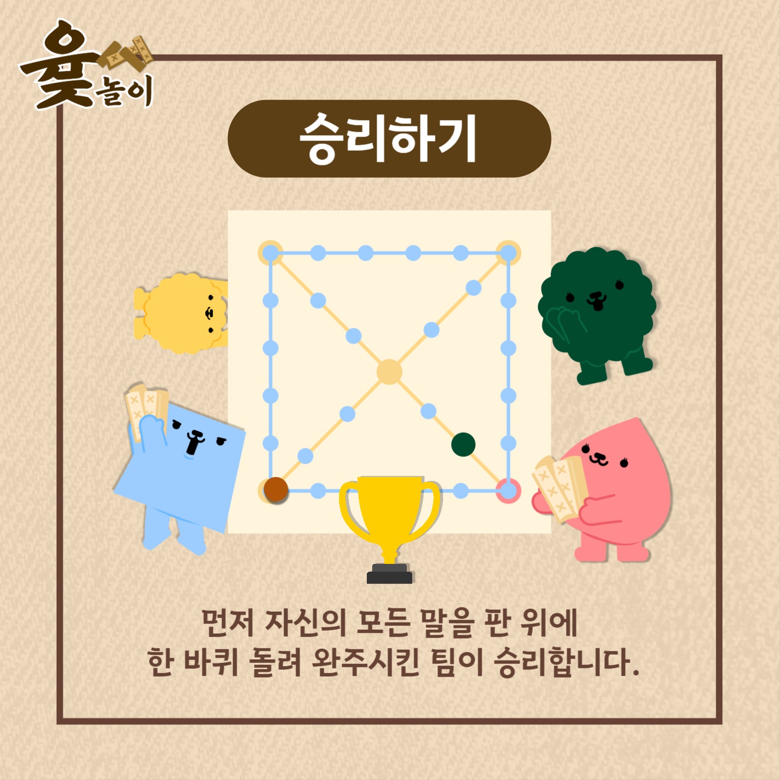 윷놀이 방법 카드뉴스