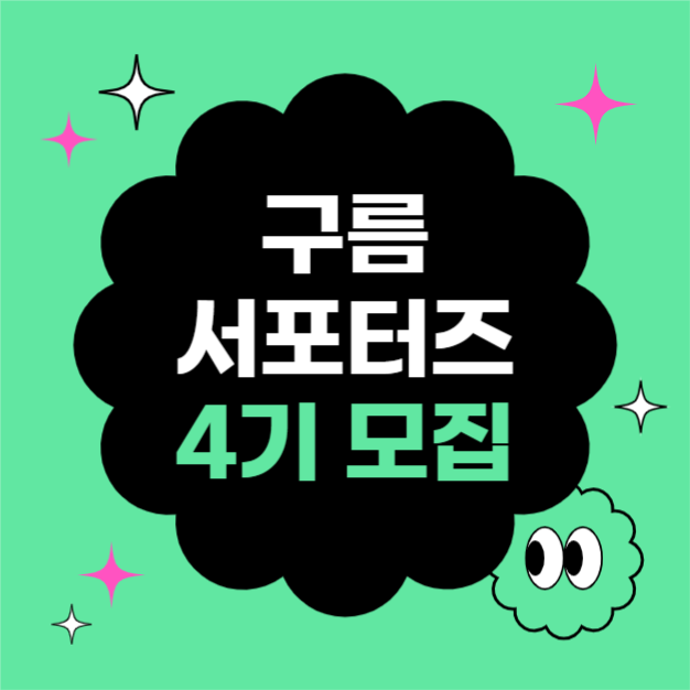 서포터즈 모집 (카드뉴스)