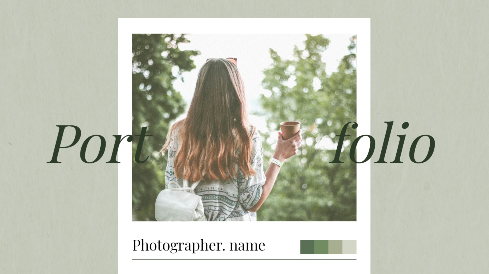 감성적인 포트폴리오 템플릿