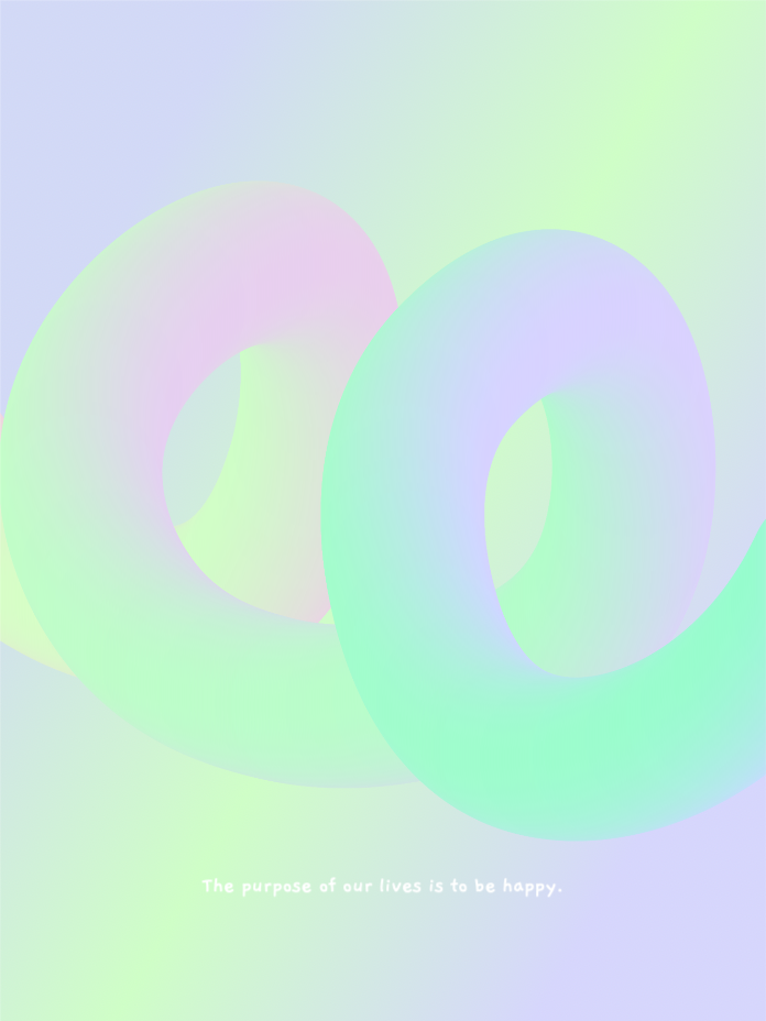 인생의 목적은 행복이야 배경화면