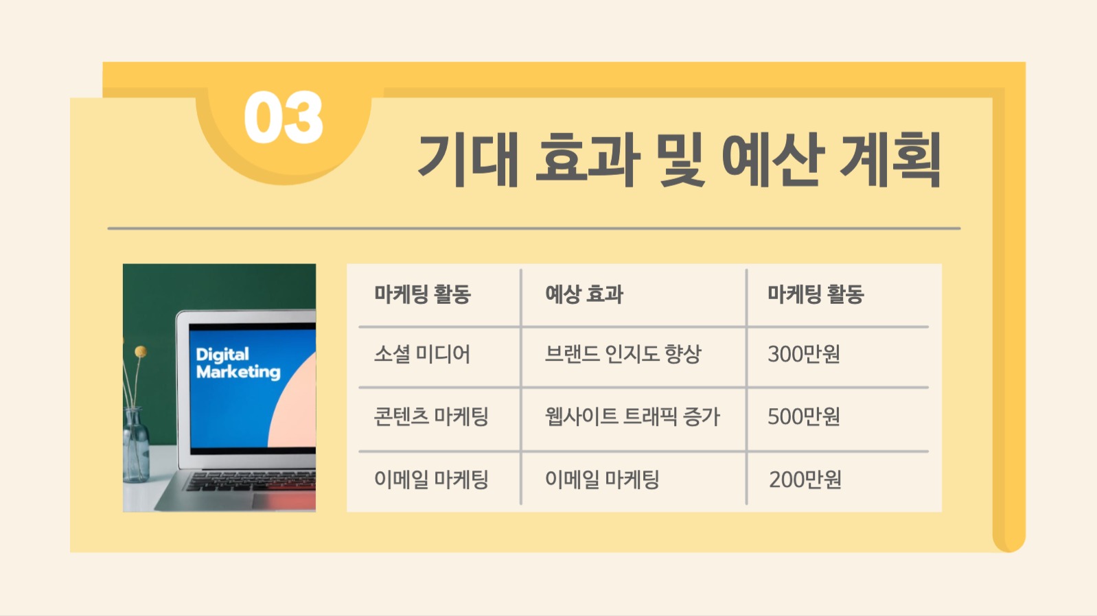 마케팅 전략 제안