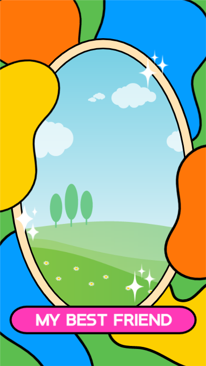 키치한 인스타 스토리 프레임