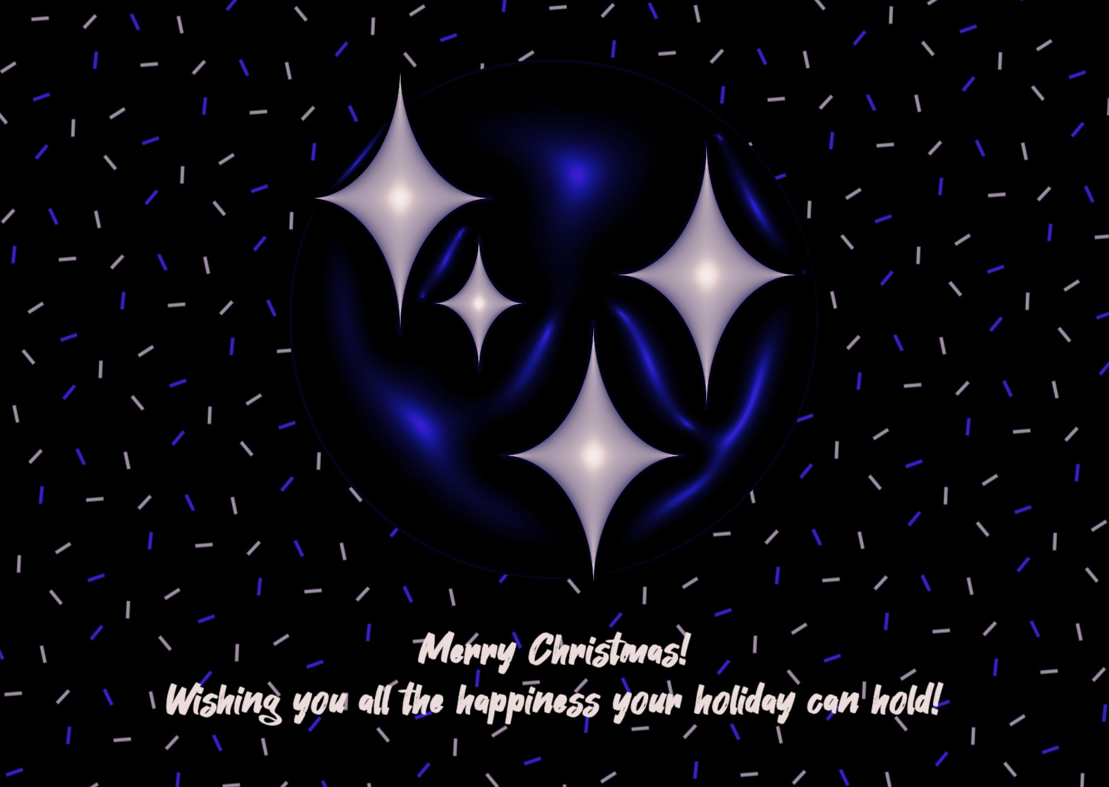 메리 크리스마스 빛나는 엽서 카드