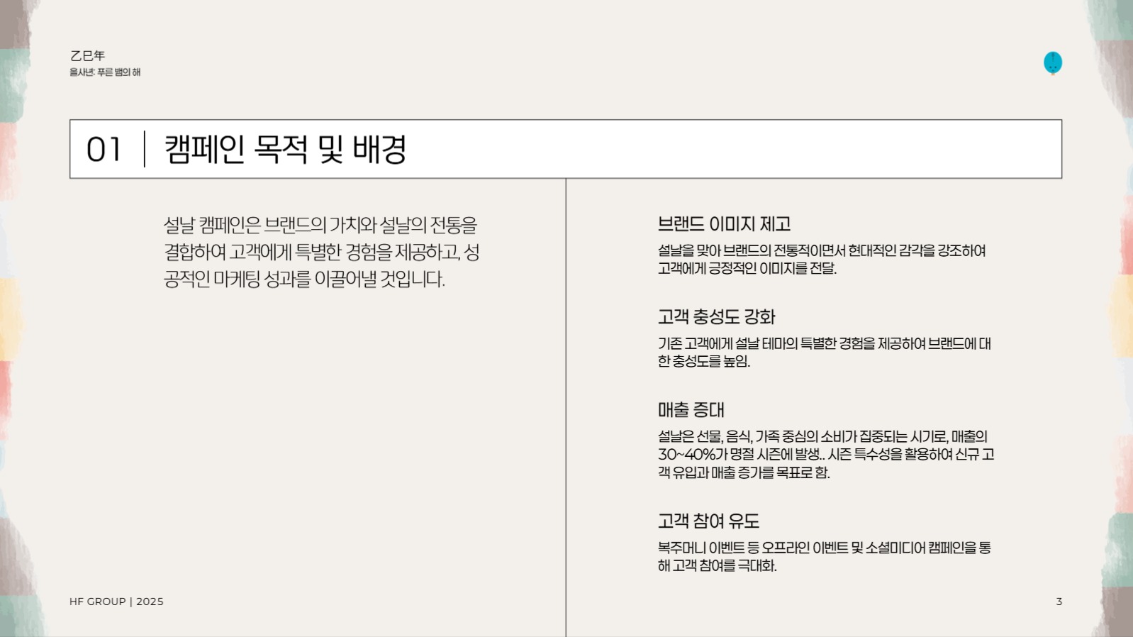 설날 마케팅 캠페인 제안서