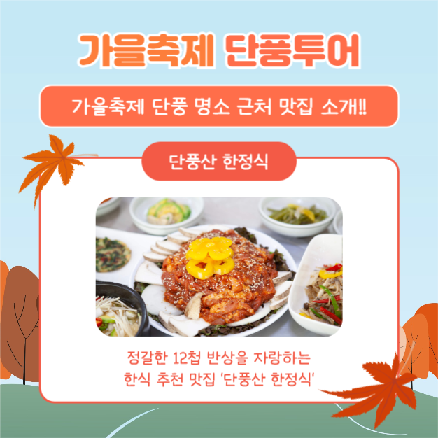 가을축제 단풍투어 (카드뉴스)