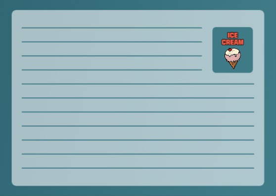 아이스크림 카드엽서