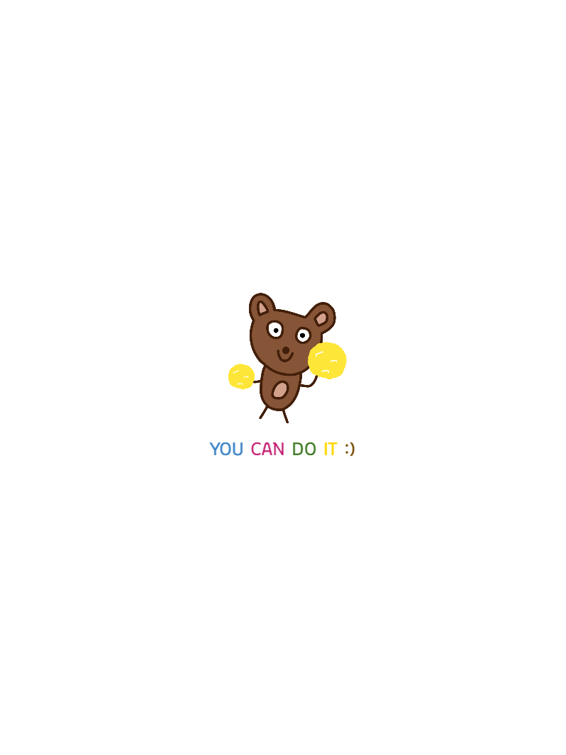 You can do it!