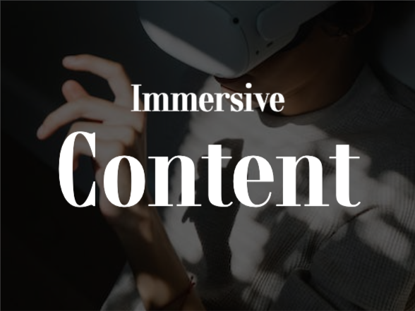 모던한 프레젠테이션 | 실감 콘텐츠