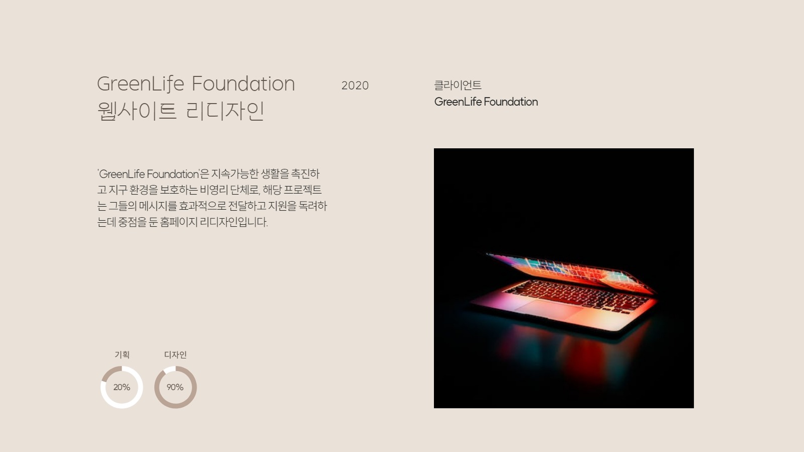 디자이너 포트폴리오 프레젠테이션